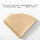 Viflosae Clearance Coffee Paper Unbleached Natural Brown 100 Sheets Large Capacity Filter Paper Clearance Items